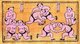 Vietnam: A traditional woodblock painting of wrestlers competing in a traditional tournament in the Lunar New Year Festival. From Dong Ho village, Bac Ninh Province